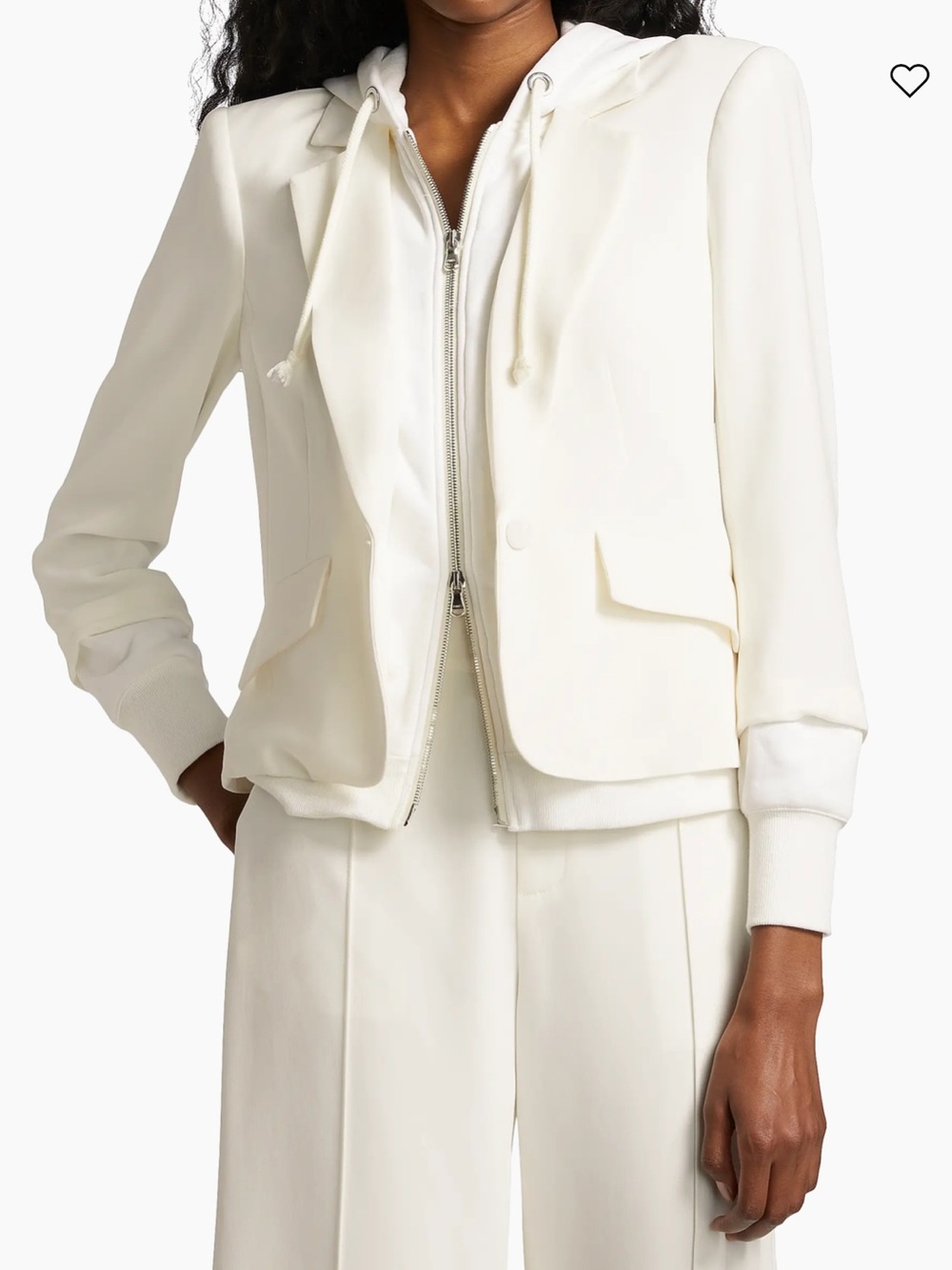 NWT Cinq a sept Zip-Up Le Petit Khloe Blazer Size 6